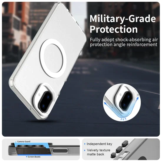 Калъф за Samsung Galaxy A07 4G - Techsuit - CandyCase MagSafe - Бял