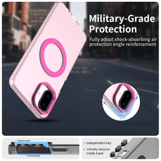 Калъф за Samsung Galaxy A07 4G - Techsuit - CandyCase MagSafe - Розов