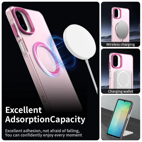 Калъф за Samsung Galaxy A07 4G - Techsuit - CandyCase MagSafe - Розов