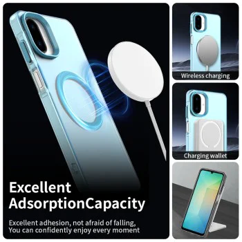 Калъф за Samsung Galaxy A07 4G - Techsuit - CandyCase MagSafe - Син