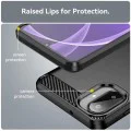 Калъф за Samsung Galaxy A07 4G - Techsuit - Carbon Silicone - Черен