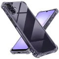 Калъф за Samsung Galaxy A07 4G - Techsuit - Удароустойчив Clear Silicone - Опушено Черен