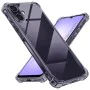 Калъф за Samsung Galaxy A07 4G - Techsuit - Удароустойчив Clear Silicone - Опушено Черен