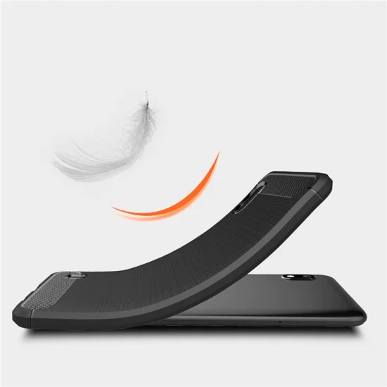 Калъф за Samsung Galaxy A10 / M10 - Carbon Silicone - Черен