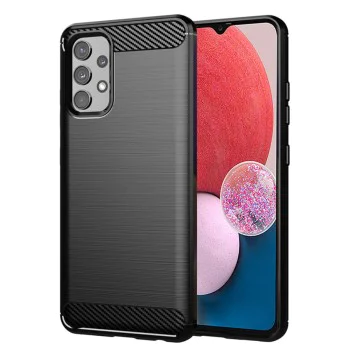 Калъф за Samsung Galaxy A13 4G - Carbon Silicone - Черен