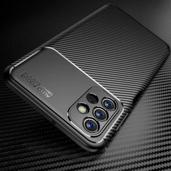 Калъф за Samsung Galaxy A13 4G - CarbonFiber - Черен