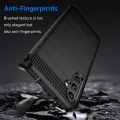 Калъф за Samsung Galaxy A14 4G / A14 5G - Carbon Silicone - Черен