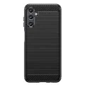 Калъф за Samsung Galaxy A14 4G / A14 5G - Carbon Silicone - Черен
