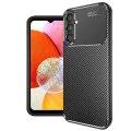 Калъф за Samsung Galaxy A14 4G / A14 5G - CarbonFiber - Черен