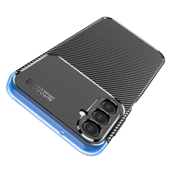 Калъф за Samsung Galaxy A14 4G / A14 5G - CarbonFiber - Черен