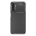 Калъф за Samsung Galaxy A14 4G / A14 5G - CarbonFiber - Черен