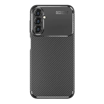 Калъф за Samsung Galaxy A14 4G / A14 5G - CarbonFiber - Черен