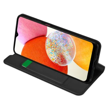 Калъф за Samsung Galaxy A14 4G / A14 5G - Magskin Book - Черен