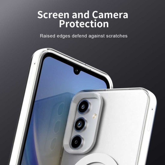 Калъф за Samsung Galaxy A15 4G / A15 5G - CandyCase MagSafe - Бял