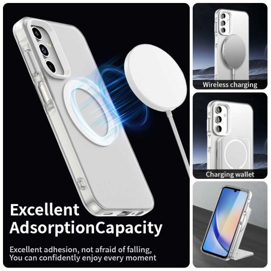 Калъф за Samsung Galaxy A15 4G / A15 5G - CandyCase MagSafe - Бял