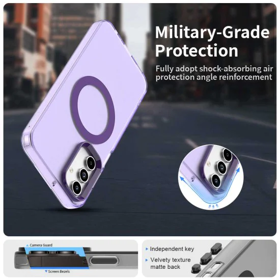 Калъф за Samsung Galaxy A15 4G / A15 5G - CandyCase MagSafe - Лилав
