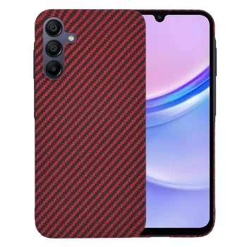 Калъф за Samsung Galaxy A15 4G / A15 5G - Carbonite FiberShell - Червен