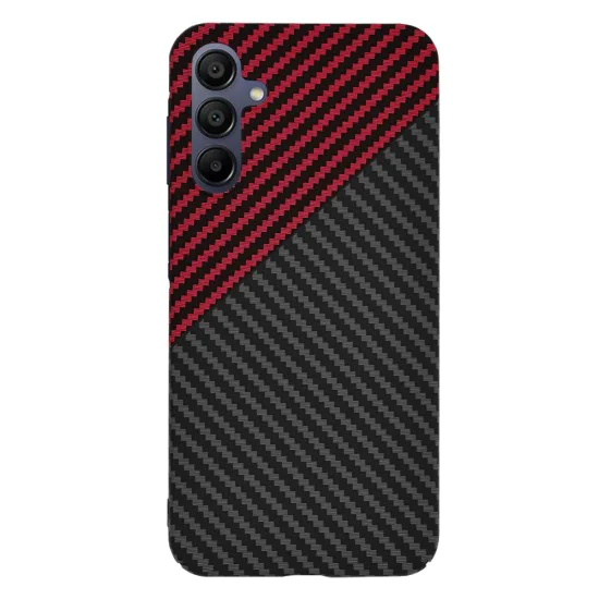 Калъф за Samsung Galaxy A15 4G / A15 5G - Carbonite FiberShell - Red Vortex