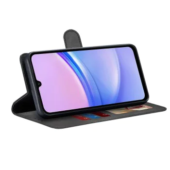 Калъф за Samsung Galaxy A15 4G / A15 5G - Дневник Книжка - Черен