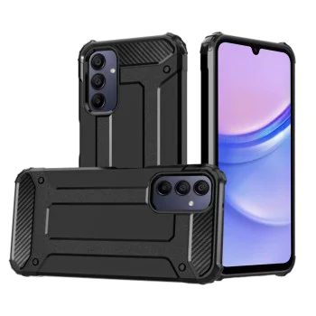Калъф за Samsung Galaxy A15 4G / A15 5G - Hybrid Armor - Черен