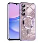 Калъф за Samsung Galaxy A15 4G / A15 5G - Луксозен блясък MagSafe - Светло лилав