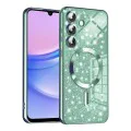 Калъф за Samsung Galaxy A15 4G / A15 5G - Луксозен блясък MagSafe - Светло зелен