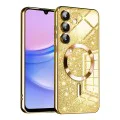 Калъф за Samsung Galaxy A15 4G / A15 5G - Луксозен блясък MagSafe - Златен