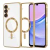 Калъф за Samsung Galaxy A15 4G / A15 5G - Luxury Crystal MagSafe - Златен