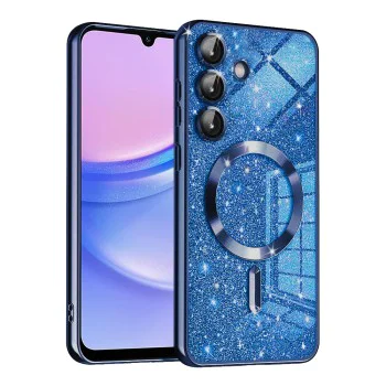 Калъф за Samsung Galaxy A15 4G / A15 5G - Luxury Glitter MagSafe - Deep Blue