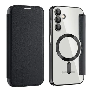 Калъф за Samsung Galaxy A15 4G / A15 5G - SmartMag Book Case - Черен