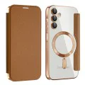 Калъф за Samsung Galaxy A15 4G / A15 5G - SmartMag Book Case - Кафяв