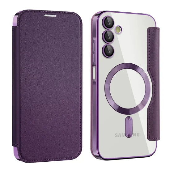 Калъф за Samsung Galaxy A15 4G / A15 5G - SmartMag Book Case - Лилав