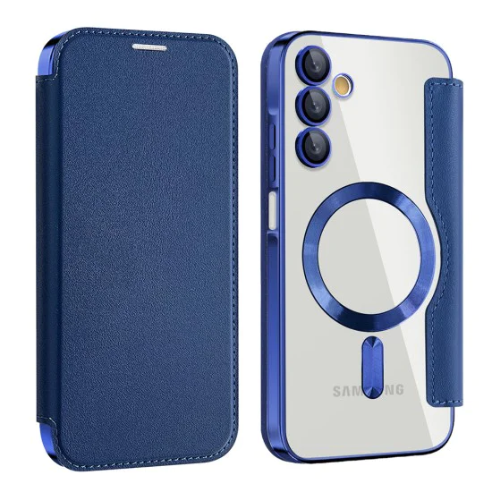 Калъф за Samsung Galaxy A15 4G / A15 5G - SmartMag Book Case - Син