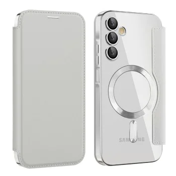 Калъф за Samsung Galaxy A15 4G / A15 5G - SmartMag Book Case - Сив