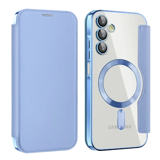 Калъф за Samsung Galaxy A15 4G / A15 5G - SmartMag Book Case - Светло син