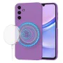 Калъф за Samsung Galaxy A15 4G / A15 5G - SoftFlex MagSafe - Лилав