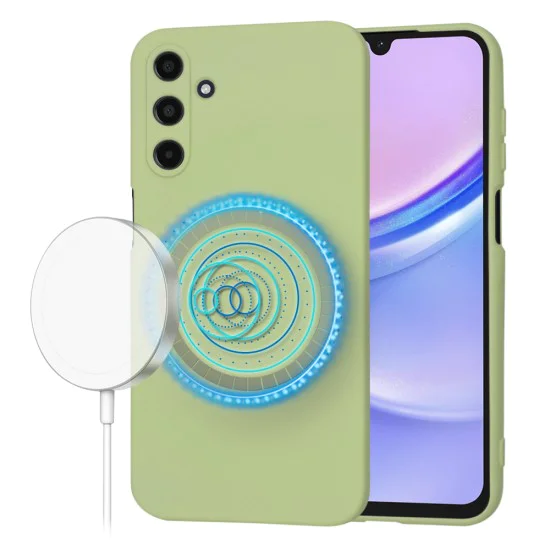 Калъф за Samsung Galaxy A15 4G / A15 5G - SoftFlex MagSafe - Matcha