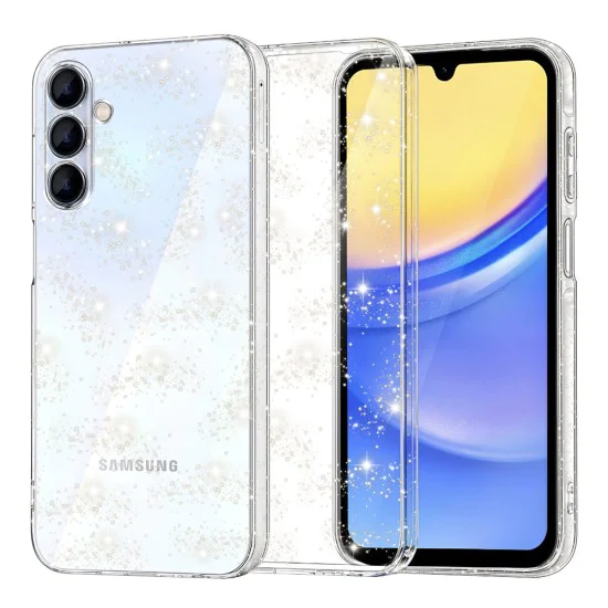 Калъф за Samsung Galaxy A15 4G / A15 5G - SparkleSkin Series - Clear