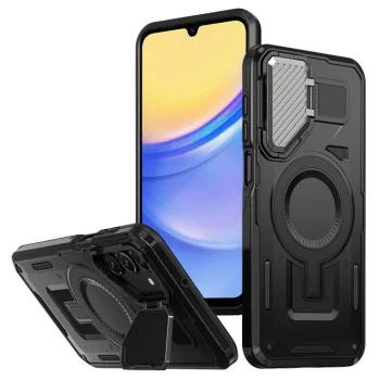 Калъф за Samsung Galaxy A15 4G / A15 5G - Techsuit - CamVault MagSafe - Черен
