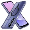 Калъф за Samsung Galaxy A15 4G / A15 5G - Techsuit - Удароустойчив Clear Silicone MagSafe - Опушено Черен