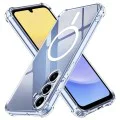 Калъф за Samsung Galaxy A15 4G / A15 5G - Techsuit - Удароустойчив Clear Silicone MagSafe - Прозрачен