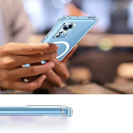 Калъф за Samsung Galaxy A15 4G / A15 5G - Techsuit - Удароустойчив Clear Silicone MagSafe - Прозрачен