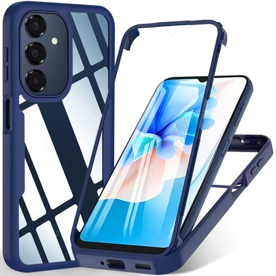 Калъф за Samsung Galaxy A16 4G / A16 5G / A17 5G - ColorVerse 360 Series + Screen Protector - Син
