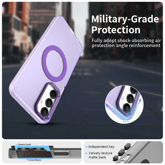 Калъф за Samsung Galaxy A16 4G / A16 5G - CandyCase MagSafe - Лилав