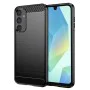 Калъф за Samsung Galaxy A16 4G / A16 5G - Carbon Silicone - Черен
