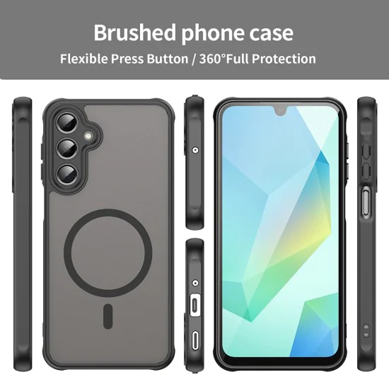 Калъф за Samsung Galaxy A16 4G / A16 5G - HaloFrost II MagSafe - Черен