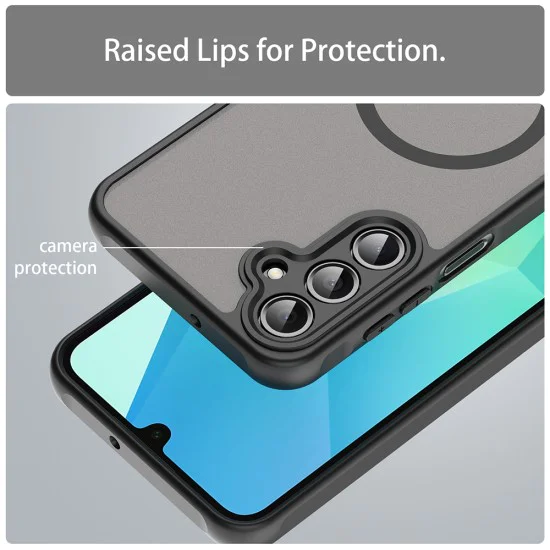 Калъф за Samsung Galaxy A16 4G / A16 5G - HaloFrost II MagSafe - Черен