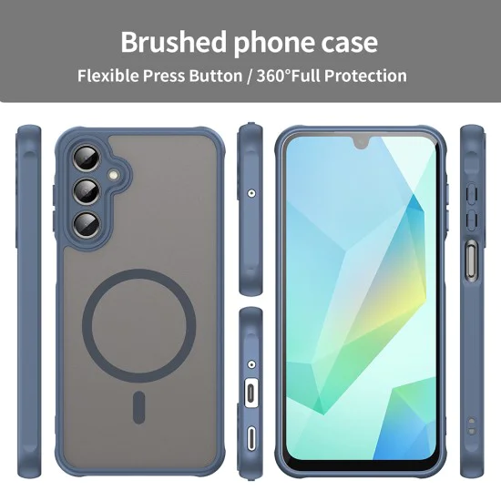 Калъф за Samsung Galaxy A16 4G / A16 5G - HaloFrost II MagSafe - Тъмно Blue