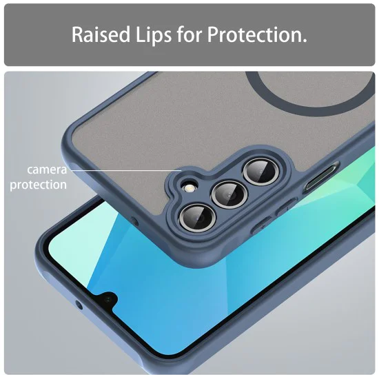 Калъф за Samsung Galaxy A16 4G / A16 5G - HaloFrost II MagSafe - Тъмно Blue