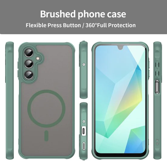 Калъф за Samsung Galaxy A16 4G / A16 5G - HaloFrost II MagSafe - Зелен
